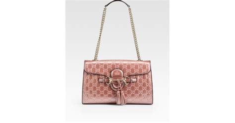 gucci emily mini review|Opinions Please: emily light pink shiny guccissima chain shoulder.